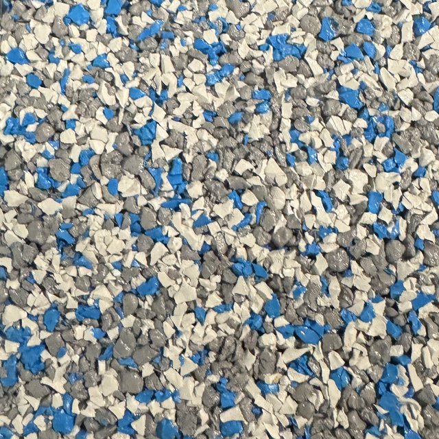 Crystal Blue rubber pool deck color swatch