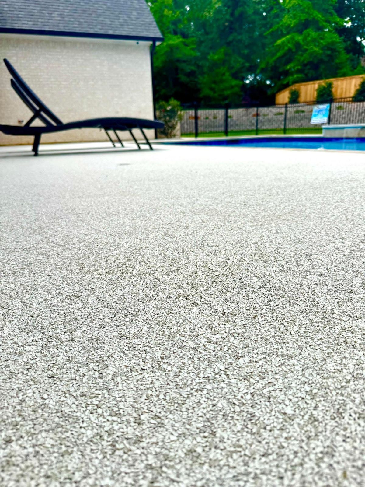 Pro-Flex rubber pool deck surfacing project near Dallas, TX