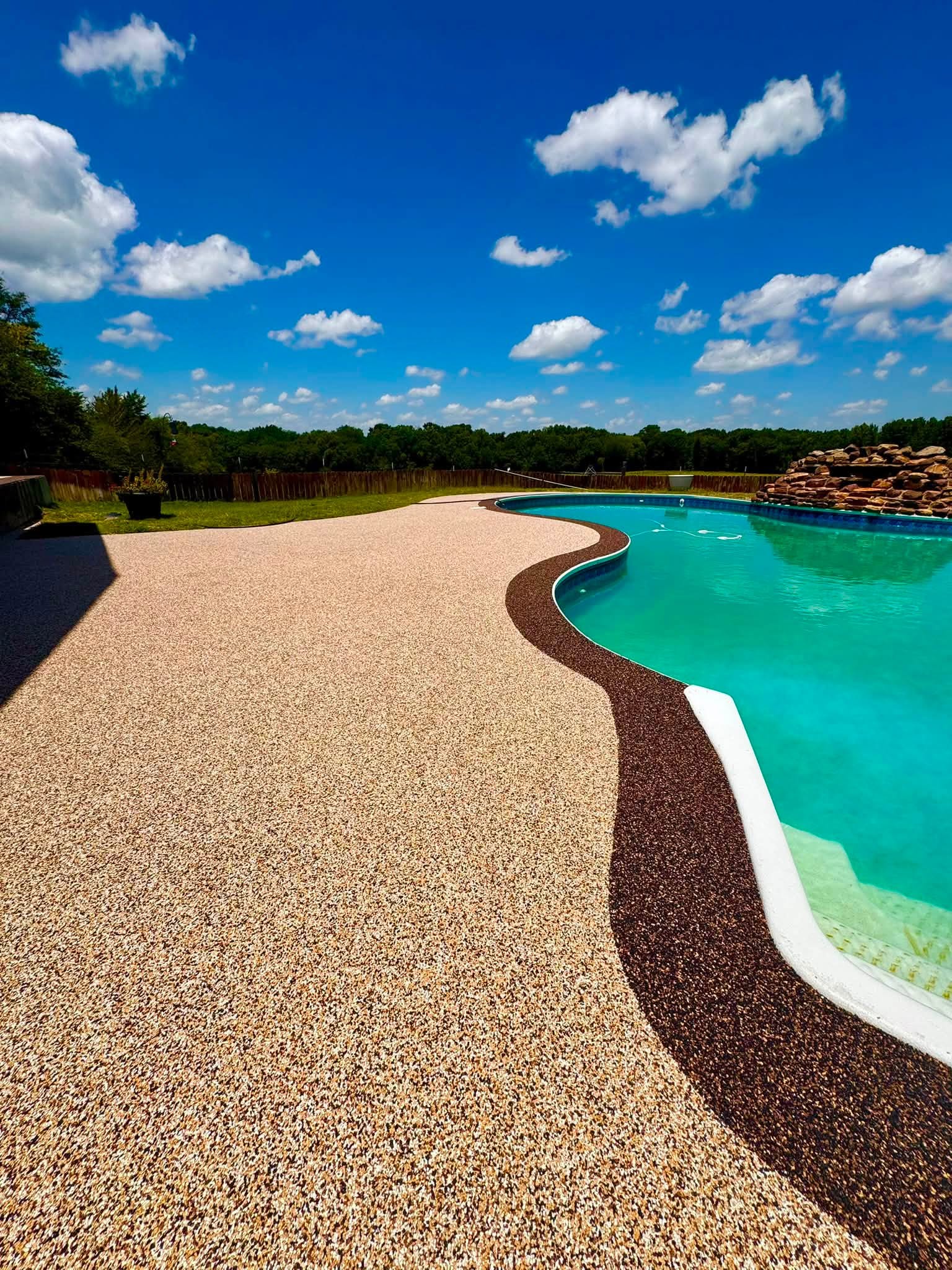 Pro-Flex poured rubber pool deck surfacing project